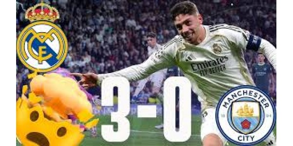 Le Real Madrid a écrasé Manchester City 3-0 à domicile.